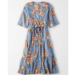 AE Chiffon Printed Kimono